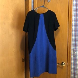 SAG Harbor color block dress Royal blue/ black